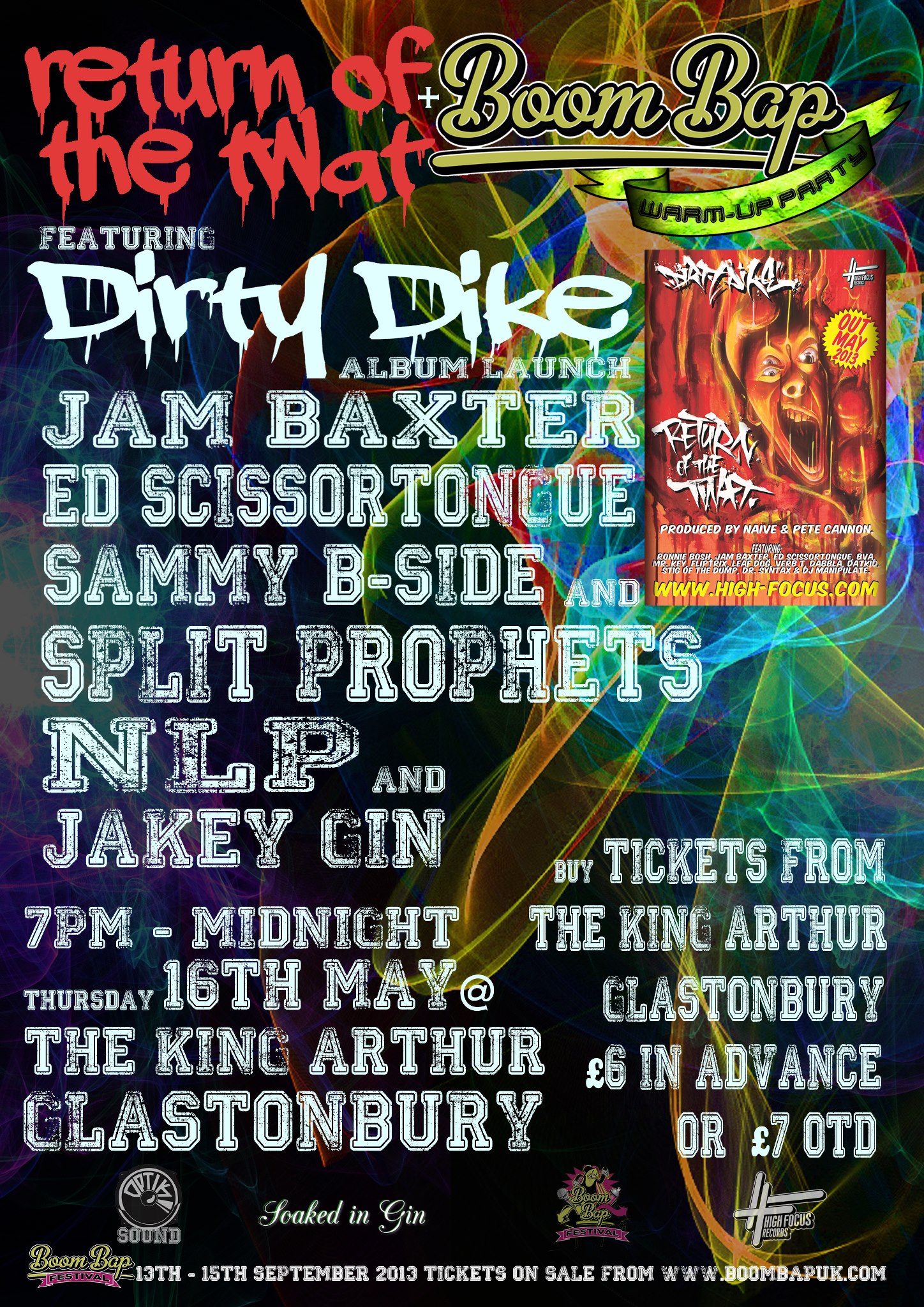 Dirty Dike 'Return Of The Twat' Album tour feat Jam Baxter, Ed