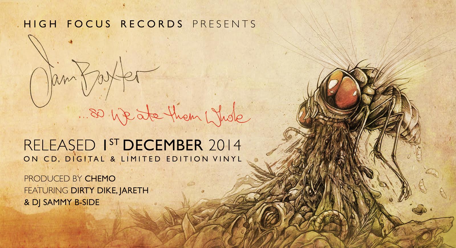 Jam Baxter '...so we ate them whole' New Album Now Available For