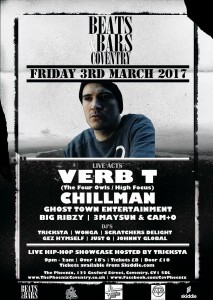 Verb T Live @ Beats & Bars, The Phoenix, Coventry