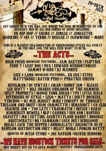 Fliptrix, Dirty Dike, Verb T, Jam Baxter, Edward Scissortongue, Leaf Dog, BVA, DJ Madnice & DJ Sammy B-Side live @ Nozstock Festival, Hereford