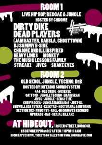 Dirty Dike, Dead Players & DJ Sammy B-Side live at The Hideout, Norwich