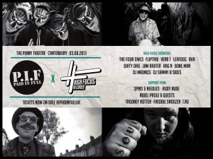 The Four Owls, Fliptix, BVA, Leaf Dog, Verb T, Jam Baxter, Dirty Dike, DJ Madnice & DJ Sammy B-Side live @ Paid In Full, The Penny Theatre, Canterbury