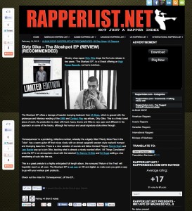 Dirty Dike - The Sloshpot Ep - RapperList Review 