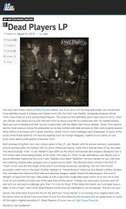 UK BASS MUSIC DEAD PLAYERS REVIEW