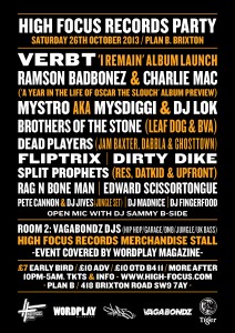 High Focus - Oct 26th Flyer BACK