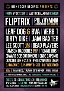 Fliptrix - Album Launch Party _ High Focus BACK