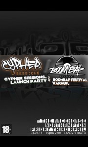 3rd of April 2015 Jam Baxter & DJ Sammy B-Side Live @ Cypher Sessions