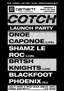Onoe Caponoe Live @ Cotch Vol.1, Rye Wax, London