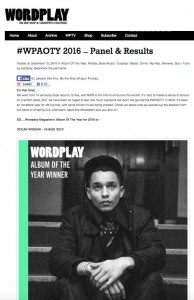 ocean shoas93 album of the year wordplay