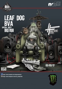 LEAF DOG BVA POSTER