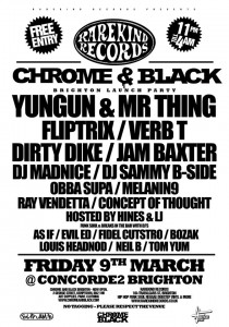 Fliptrix, Verb T, Jam Baxter, Dirty Dike, DJ Madnice & DJ Sammy B-Side live @ Concorde2, Brighton