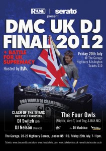 The Four Owls live @ DMC UK DJ Final 2012, The Garage London