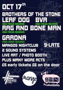 Brothers Of The Stone (Leaf Dog & BVA) & Rag N Bone Man LIVE @ Mangos Nightclub, Falmouth, Cornwall 