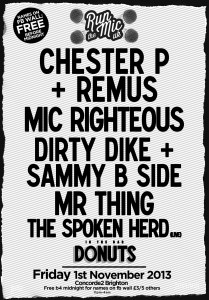 Dirty Dike, Sammy B-Side, Chester P & More LIVE @ Concorde 2, Brighton 