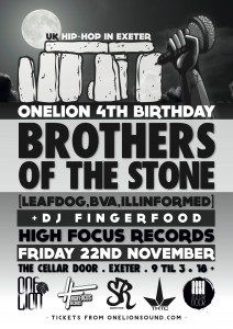 Brothers Of The Stone & DJ Fingerfood LIVE @ The Cellar Door, Exeter