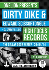 Dirty Dike﻿, Edward Scissortongue﻿ & DJ Sammy B-Side﻿ LIVE @ The Cellar Door, Exeter