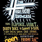 High Focus Records Showcase Featuring Fliptrix, Dirty Dike, Verb T, Onoe Caponoe & DJ Sammy B-Side Live @ The Open Club Room, Norwich