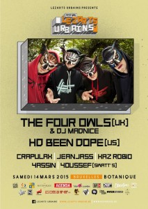 The Four Owls & DJ Madnice Live @ Botanique, Brussels, Belgium