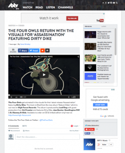 The Four Owls - 'Assassination' video featured on SBTV 