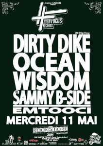 Dirty Dike, Ocean Wisdom & DJ Sammy B-Side Live @ Rockstore, Montpellier, France