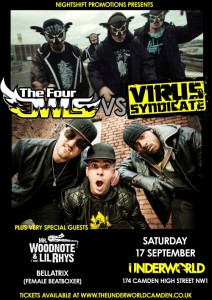FOUR OWLS vs VIRUS SYNDICATE poster_LOW RES