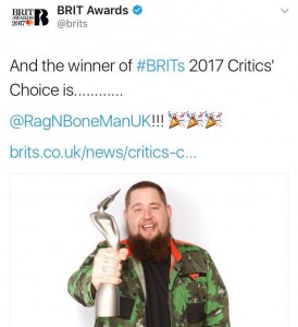 Rag n bone man brit award
