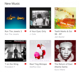iTunes Front page Baxter